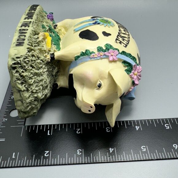 Tennessee Pig Piggy Bank Bringing Home The Bacon Blue Ribbon 1st Mc Art Co Farm - Picture 14 of 16
